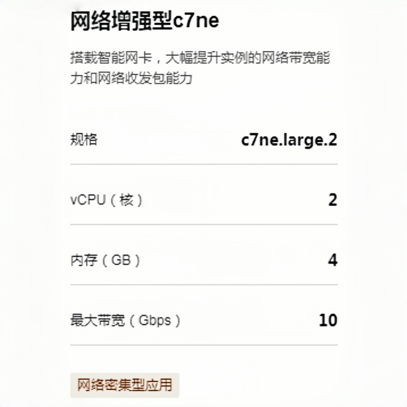 天翼云服务器增强型C7NE